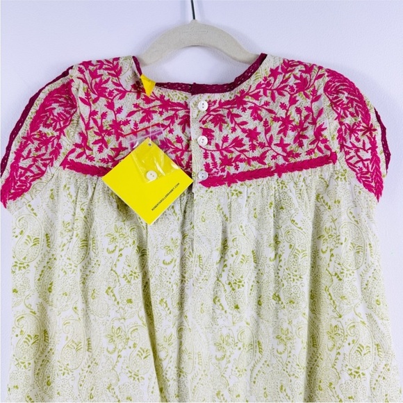 Roberta Roller Rabbit embroidered 100% cotton little girl tunic Floral Dress NWT - Picture 9 of 13